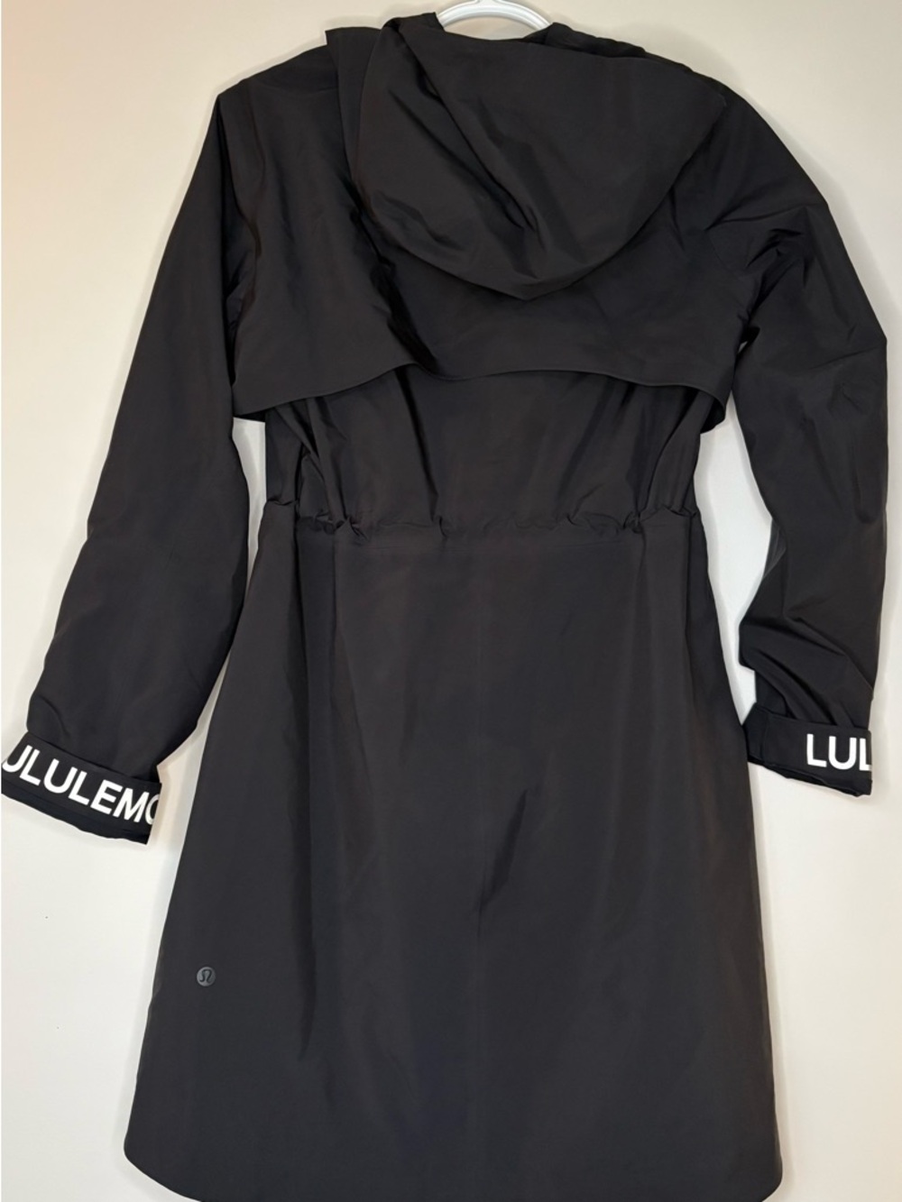 lululemon athletica Black Rain Rebel Jacket Trench Coat